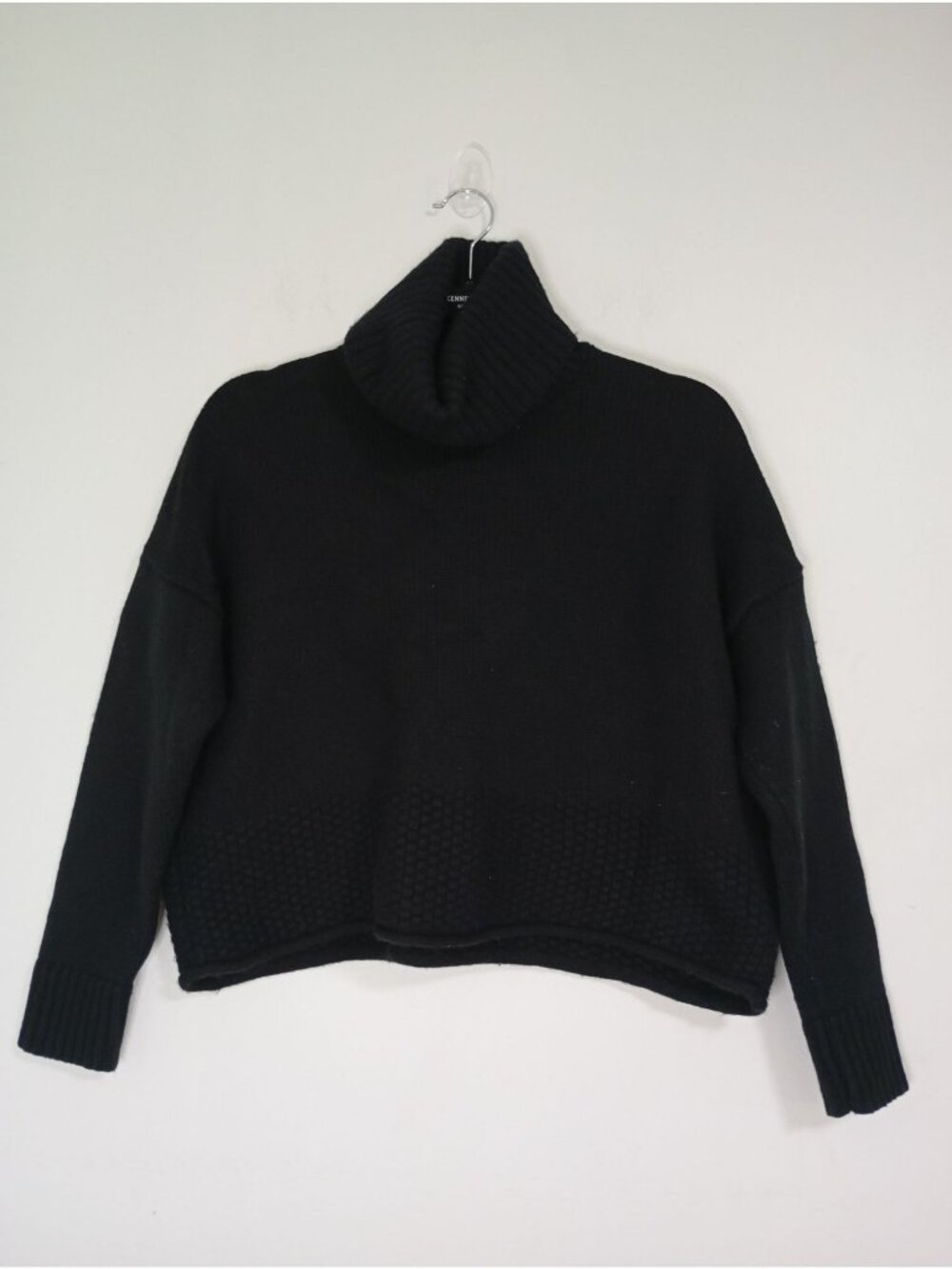 Madewell Black Turtleneck Sweater Womens Size S Wool Blend Chunky Knit